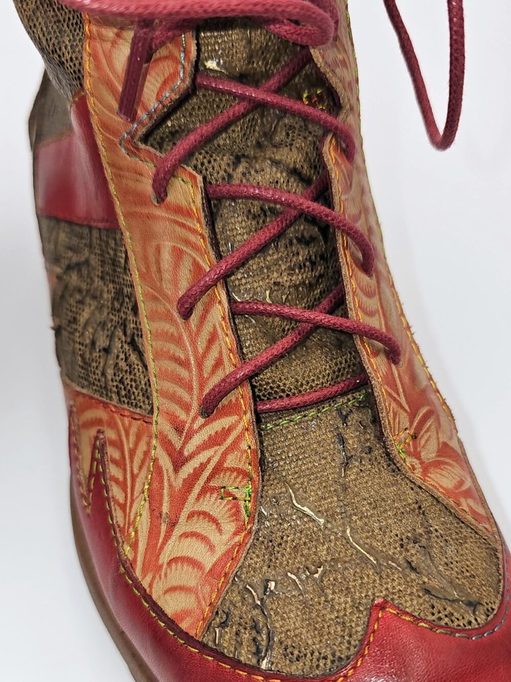 L'Artiste Spring Step Ileana Ankle Boots Red- Women's size US 6.5-7 / EU 37 - Picture 6 of 16